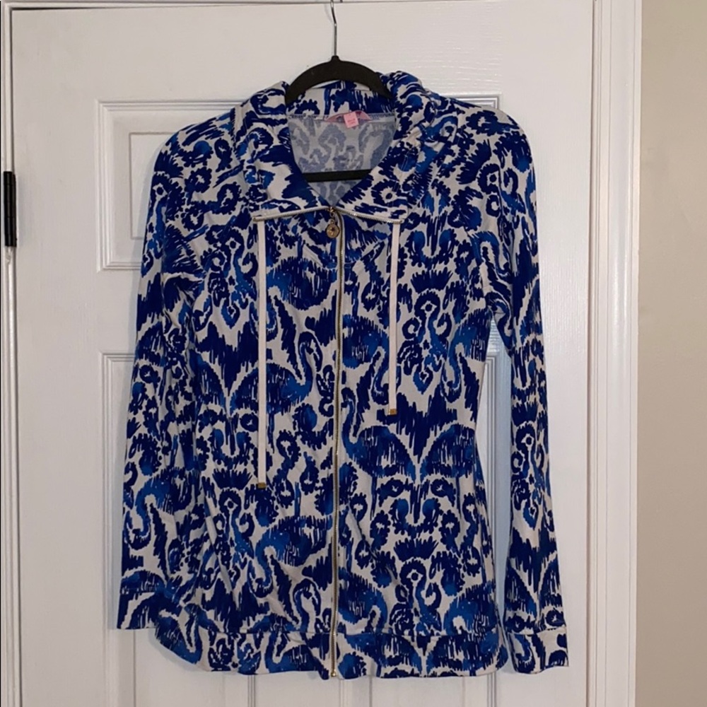 Lilly Pulitzer Blue Zip-Up